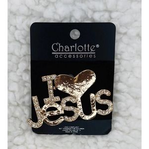 I Love Jesus Brooch